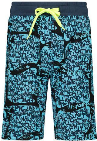 VINGINO shortama WALBERTO zwart blauw Jongens Katoen Ronde hals All over print 110-116 - Foto 3