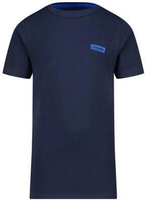 VINGINO shortama Woly donkerblauw Jongens Stretchkatoen Ronde hals Effen 122 128