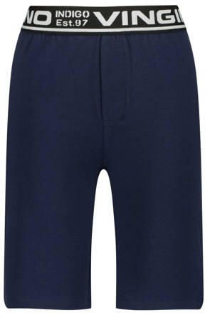 VINGINO shortama Wulf blauw donkerblauw Jongens Stretchkatoen Ronde hals 110 116