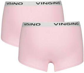 VINGINO shorts set van 2 lichtroze Slip Meisjes Stretchkatoen Effen 110 116 - Foto 2