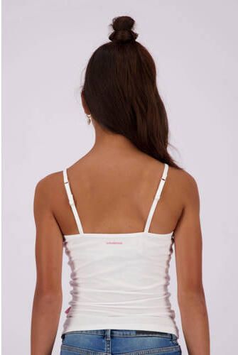 VINGINO singlet set van 2 wit Hemd Meisjes Stretchkatoen Ronde hals Effen 122 128 - Foto 3
