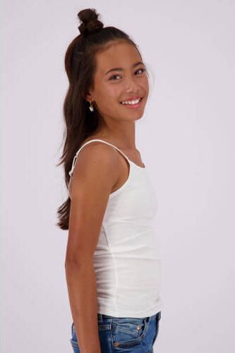 VINGINO singlet set van 2 wit Hemd Meisjes Stretchkatoen Ronde hals Effen 122 128 - Foto 4