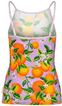 VINGINO singlet + short Orange lila oranje Top + short Paars Meisjes Stretchkatoen Ronde hals 110 116 - Foto 2