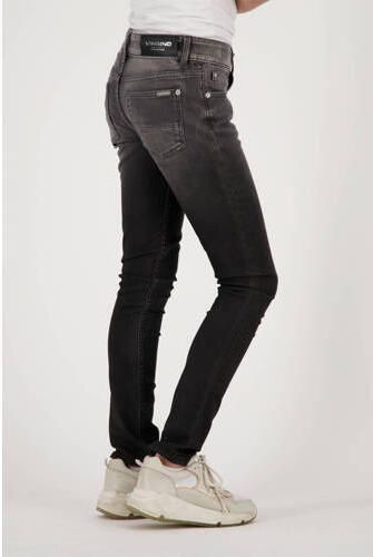 VINGINO skinny jeans Amia Dip black Grijs Meisjes Denim Effen 140 - Foto 5