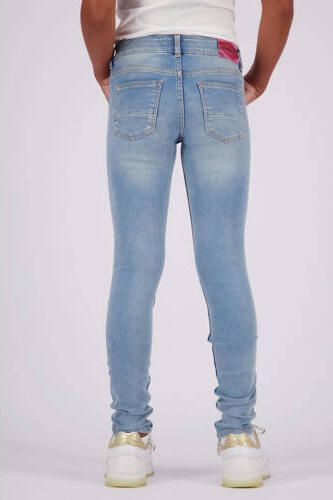 VINGINO skinny jeans Amia light indigo Blauw Meisjes Katoen Effen 128 - Foto 3