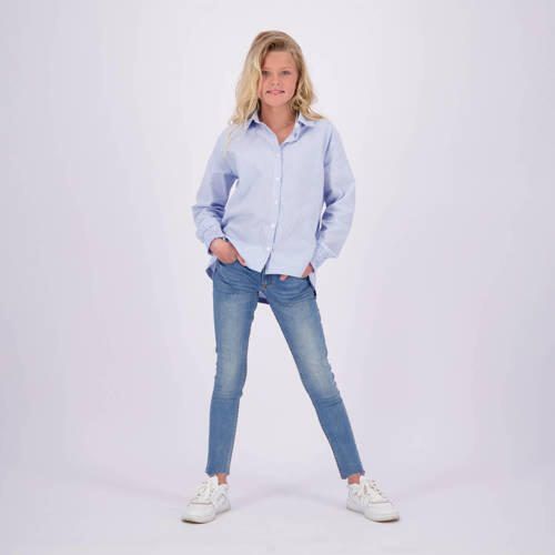 VINGINO skinny jeans Amia medium blue denim Blauw Meisjes Katoen Effen 128 - Foto 2