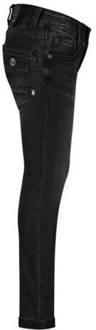 VINGINO skinny jeans AMINTORE dark grey vintage Grijs Jongens Stretchdenim 116 - Foto 1