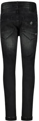 VINGINO skinny jeans AMINTORE dark grey vintage Grijs Jongens Stretchdenim 116 - Foto 2