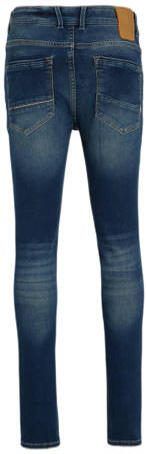 VINGINO skinny jeans Amos deep dark Blauw Jongens Stretchdenim Effen 104 - Foto 3