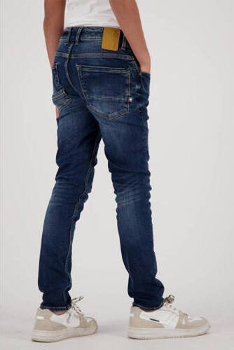 VINGINO skinny jeans Amos deep dark Blauw Jongens Stretchdenim Effen 104 - Foto 5