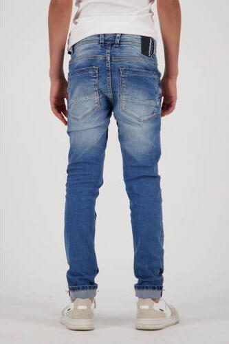 VINGINO skinny jeans Anzio Basic blue vintage Blauw Jongens Stretchdenim 140 - Foto 5