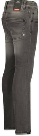 VINGINO skinny jeans Anzio dark grey vintage Grijs Jongens Katoen Effen 134 - Foto 1
