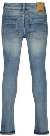 VINGINO skinny jeans Anzio light indigo Blauw Jongens Stretchdenim Effen 128 - Foto 1