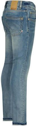 VINGINO skinny jeans Anzio light indigo Blauw Jongens Stretchdenim Effen 128