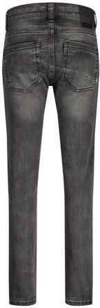 VINGINO skinny jeans Anzio washed black Zwart Jongens Stretchdenim Effen 128 - Foto 3