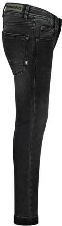 VINGINO skinny jeans APACHE black vintage Zwart Jongens Stretchdenim Effen 140 - Foto 2