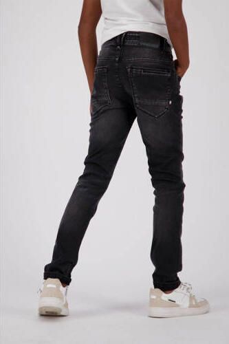 VINGINO skinny jeans APACHE black vintage Zwart Jongens Stretchdenim Effen 104 - Foto 4