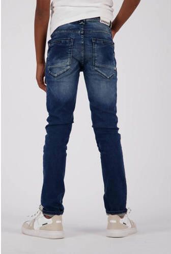 VINGINO skinny jeans APACHE deep dark Blauw Jongens Stretchdenim Effen 116 - Foto 4