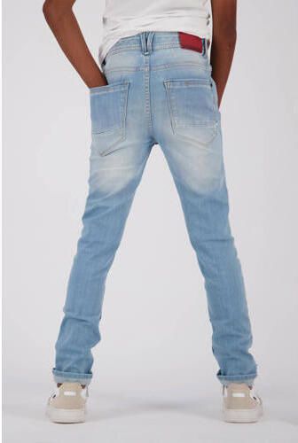 VINGINO skinny jeans APACHE light vintage Blauw Jongens Stretchdenim Effen 122 - Foto 6