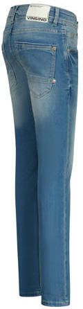 VINGINO skinny jeans APACHE mid blue wash Blauw Jongens Stretchdenim Effen 122 - Foto 6