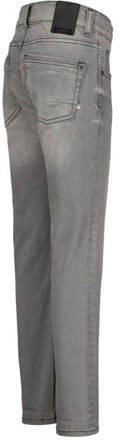 VINGINO skinny jeans Aron light grey Grijs Jongens Stretchdenim Effen 128