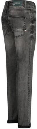 VINGINO slim fit jeans Dante dark grey vintage Grijs Jongens Stretchdenim 128 - Foto 2