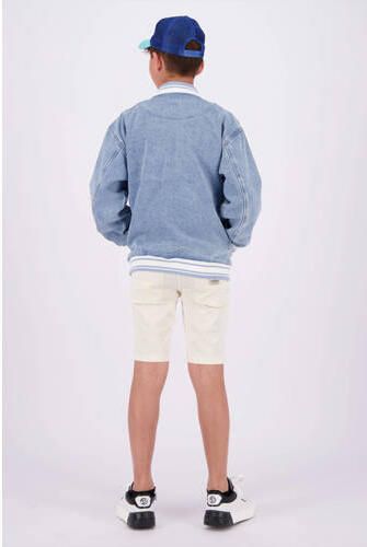 VINGINO spijkerjas light indigo Blauw Jongens Denim Ronde hals Effen 164