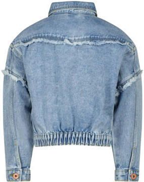 VINGINO spijkerjas Tanja light vintage Blauw Meisjes Denim Klassieke kraag 176 - Foto 2