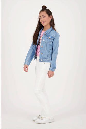 VINGINO spijkerjas Tess light vintage Blauw Meisjes Denim Klassieke kraag 164 - Foto 2