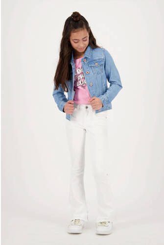 VINGINO spijkerjas Tess light vintage Blauw Meisjes Denim Klassieke kraag 164 - Foto 3