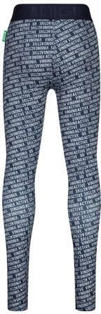 VINGINO sportlegging Shelby met all over print wit donkerblauw Sportbroek Meisjes Polyester 116