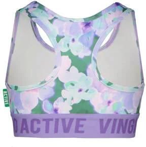 VINGINO sporttop Grace lila groen Paars Meisjes Polyester Ronde hals Meerkleurig 140