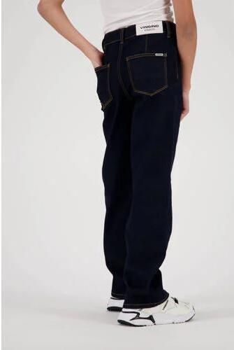 VINGINO straight fit jeans Cato pocket dark blue denim Blauw Meisjes Katoen 122 - Foto 4
