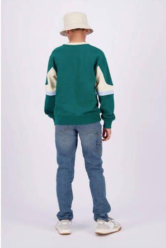 VINGINO straight fit jeans dark blue denim Blauw Jongens Katoen Effen 134 - Foto 3