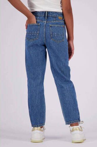 VINGINO straight fit jeans met sterren mid blue wash Blauw Meisjes Denim 128 - Foto 4