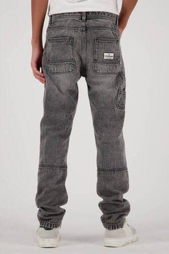 VINGINO straight fit jeans Peppe Carpenter light grey Grijs Jongens Denim 110 - Foto 4