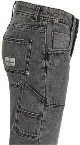 VINGINO straight fit jeans Peppe Carpenter light grey Grijs Jongens Denim 110 - Foto 5