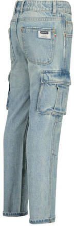 VINGINO straight fit jeans Peppe light indigo Blauw Jongens Katoen Effen 164 - Foto 1