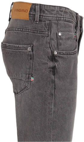 VINGINO straight fit jeans Peppe met slijtage light grey Grijs Jongens Katoen 116 - Foto 4