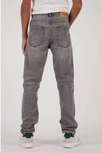 VINGINO straight fit jeans Peppe met slijtage light grey Grijs Jongens Katoen 116 - Foto 3