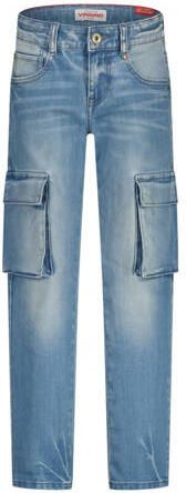 Vingino straight leg cargo jeans light blue denim Blauw Jongens Katoen - Foto 4