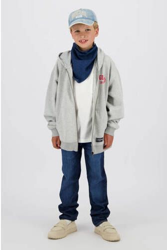 Vingino straight leg jeans dark blue denim Blauw Effen