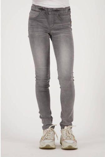 VINGINO super skinny jeans Belina mid grey Grijs Meisjes Denim Effen 140 - Foto 4