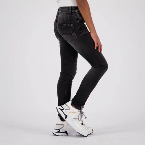 VINGINO super skinny jeans BETTINE black vintage Zwart Meisjes Stretchdenim 104 - Foto 5