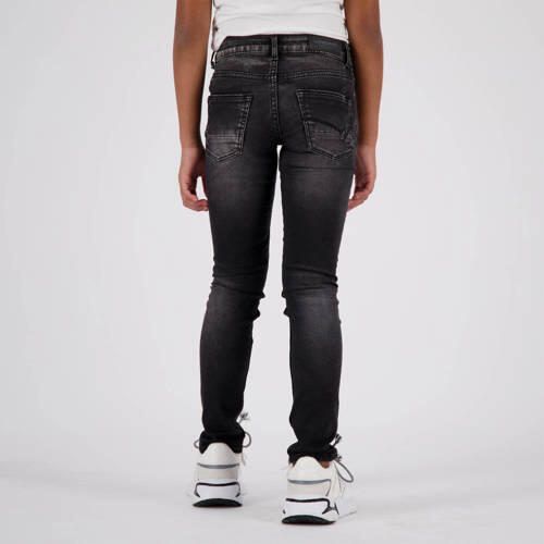 VINGINO super skinny jeans BETTINE black vintage Zwart Meisjes Stretchdenim 104 - Foto 4