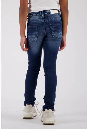 VINGINO super skinny jeans BETTINE dark used Blauw Meisjes Stretchdenim 104 - Foto 4