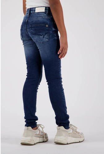 VINGINO super skinny jeans BETTINE dark used Blauw Meisjes Stretchdenim 104 - Foto 5