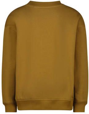 Vingino sweater bruin Jongens Katoen Ronde hals Printopdruk