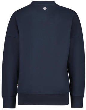 VINGINO sweater donkerblauw Effen 104 | Sweater van - Foto 4