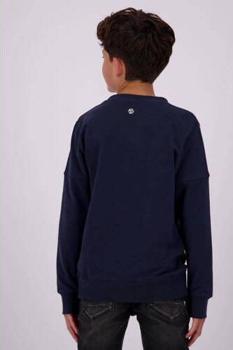 VINGINO sweater donkerblauw Effen 104 | Sweater van - Foto 2